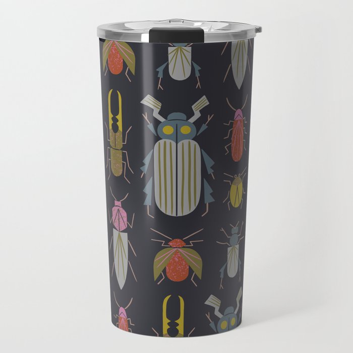 Beetle Specimens Travel Mug Gallery Image 1