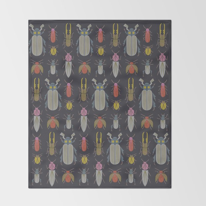 Beetle Specimens Throw Blanket Gallery Image 2