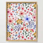 Simple colorful flowery meadow Serving Tray Gallery Image 1