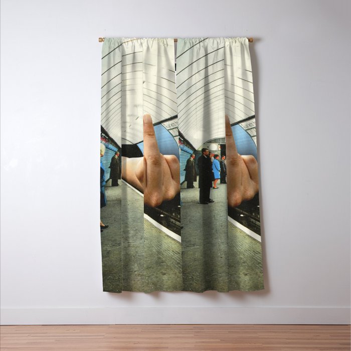 Monday Mood - Mind the finger Window Curtain Gallery Image 3
