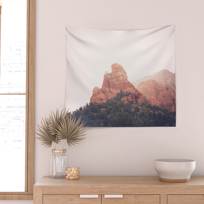 Sunrise in Sedona Wall Tapestry Gallery Image 2