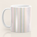 Vintage Pastel Striped Pattern Soft Aesthetic  Coffee Mug Gallery Image 3