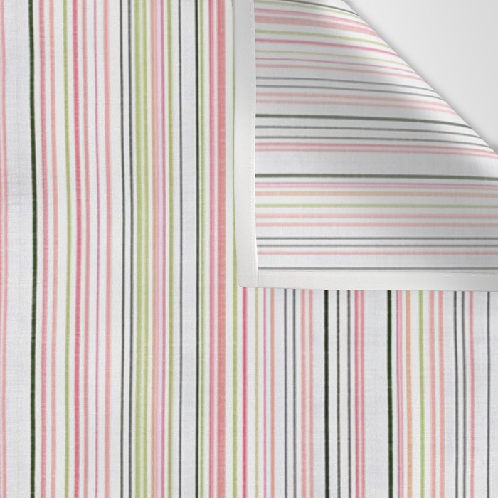 Vintage Pastel Striped Pattern Soft Aesthetic  Wall Tapestry Gallery Image 3