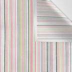 Vintage Pastel Striped Pattern Soft Aesthetic  Wall Tapestry Gallery Image 3