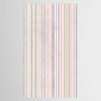 Vintage Pastel Striped Pattern Soft Aesthetic  Tablecloth Gallery Image 2