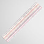 Vintage Pastel Striped Pattern Soft Aesthetic  Table Runner Gallery Image 3