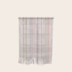 Vintage Pastel Striped Pattern Soft Aesthetic  Wall Hanging Gallery Image 1