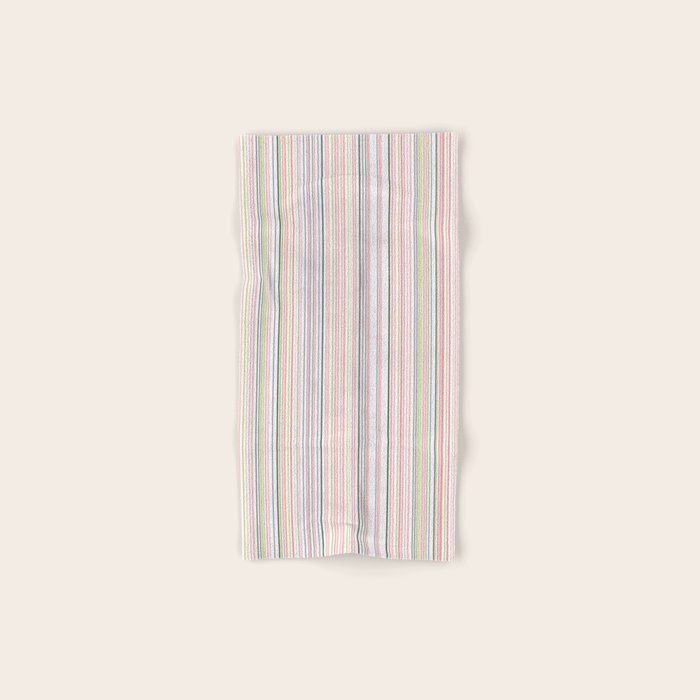 Vintage Pastel Striped Pattern Soft Aesthetic  Bath Towel Gallery Image 1