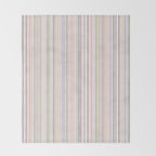Vintage Pastel Striped Pattern Soft Aesthetic  Throw Blanket Gallery Image 2