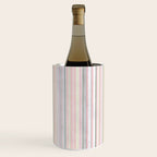Vintage Pastel Striped Pattern Soft Aesthetic  Wine Chiller Gallery Image 1