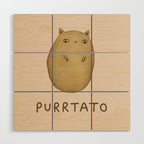 Purrtato Wood Wall Art Gallery Image 1