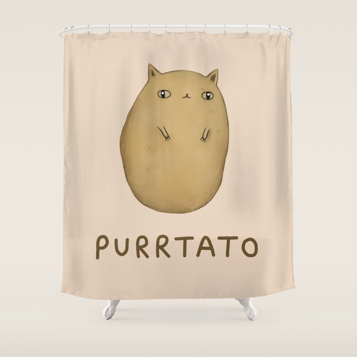 Purrtato Shower Curtain Gallery Image 1