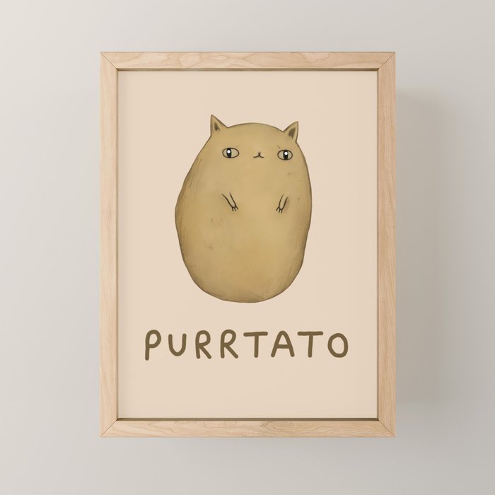 Purrtato Mini Art Print Gallery Image 1
