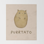 Purrtato Throw Blanket Gallery Image 2
