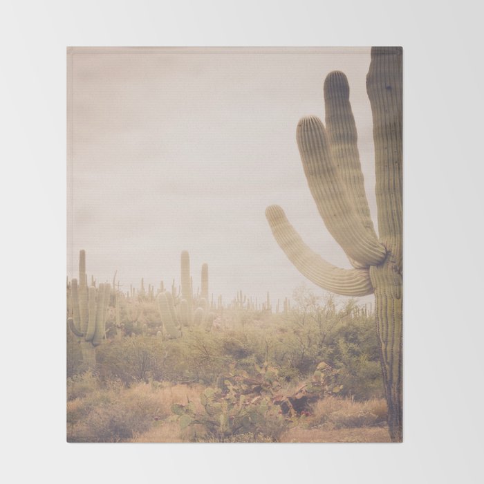 Saguaro Sunrise Throw Blanket Gallery Image 2