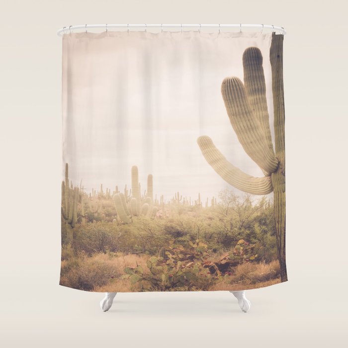 Saguaro Sunrise Shower Curtain Gallery Image 1