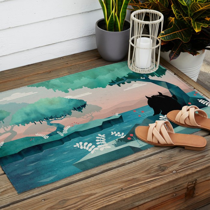 A Quiet Journey Outdoor Rug Gallery Image 2