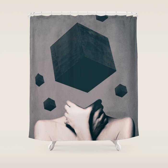 Think Outside The Box Shower Curtain Gallery Image 1