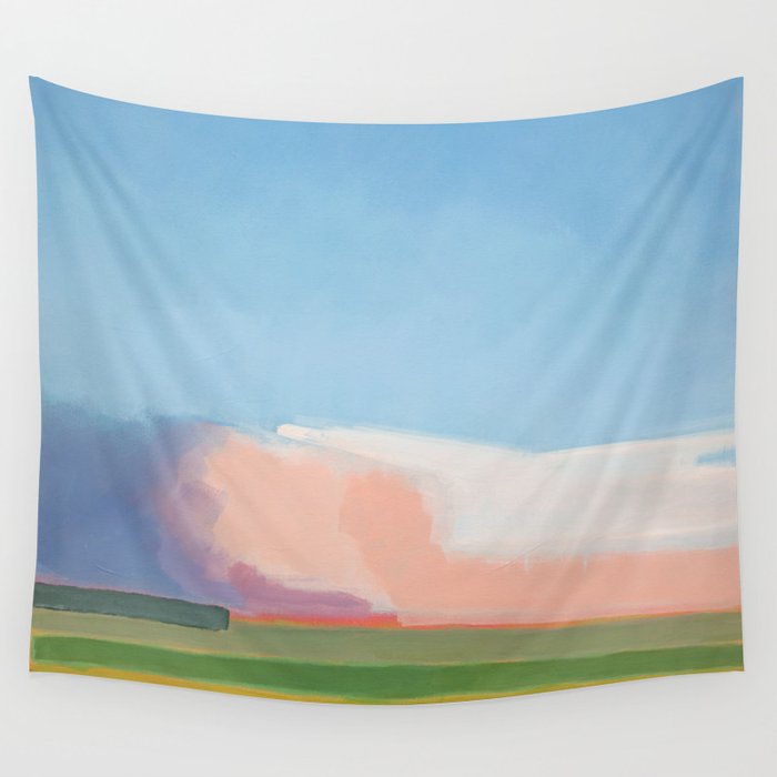 Abstract Evening Landscape  Wall Tapestry Gallery Image 1
