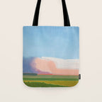 Abstract Evening Landscape  Tote Bag Gallery Image 1
