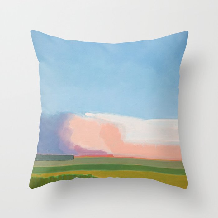 Abstract Evening Landscape  Throw Pillow Gallery Image 6