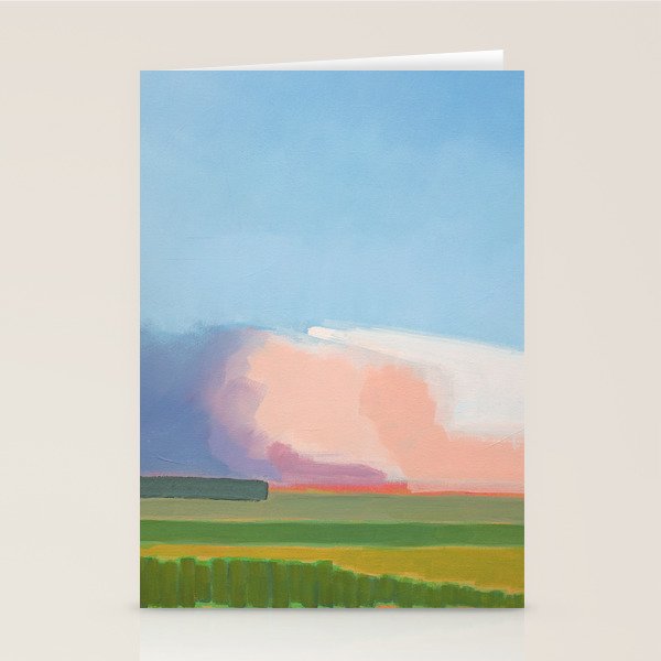 Abstract Evening Landscape  Stationery Card Gallery Image 1