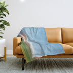 Abstract Evening Landscape  Throw Blanket Gallery Image 1