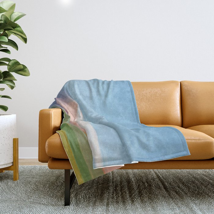 Abstract Evening Landscape  Throw Blanket Gallery Image 1