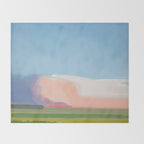 Abstract Evening Landscape  Throw Blanket Gallery Image 2