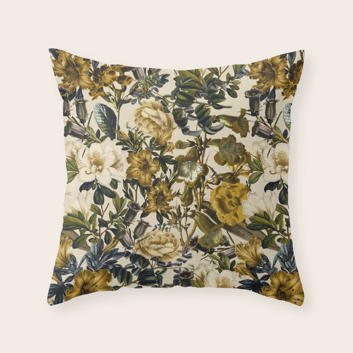 Warm Winter Garden Throw Pillow Gallery Image 1