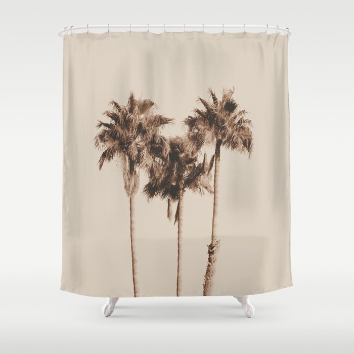 Palm Trees Earthy Vibes #1 #wall #decor #art #society6 Shower Curtain Gallery Image 1