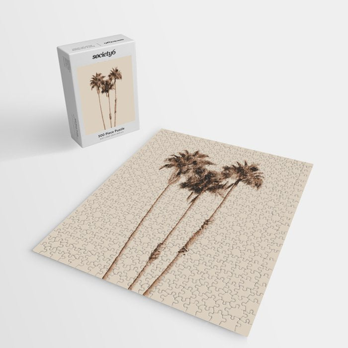 Palm Trees Earthy Vibes #1 #wall #decor #art #society6 Jigsaw Puzzle Gallery Image 2