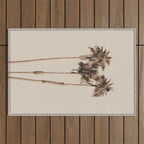 Palm Trees Earthy Vibes #1 #wall #decor #art #society6 Outdoor Rug Gallery Image 1