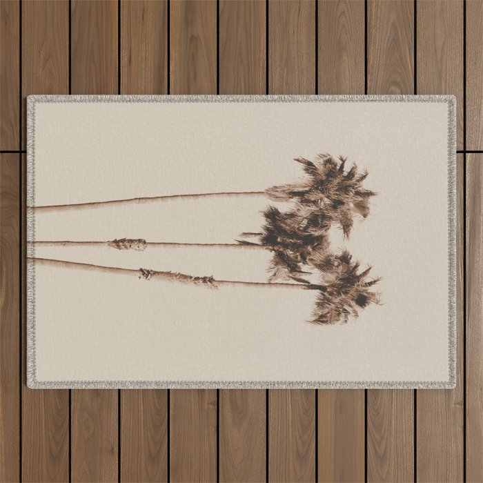 Palm Trees Earthy Vibes #1 #wall #decor #art #society6 Outdoor Rug Gallery Image 1