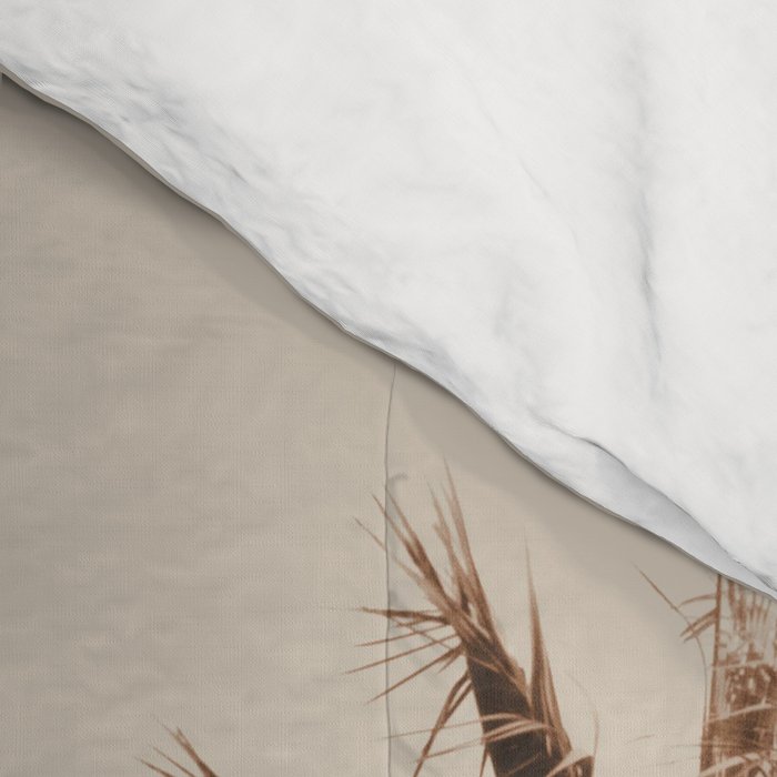 Palm Trees Earthy Vibes #1 #wall #decor #art #society6 Comforter Gallery Image 4