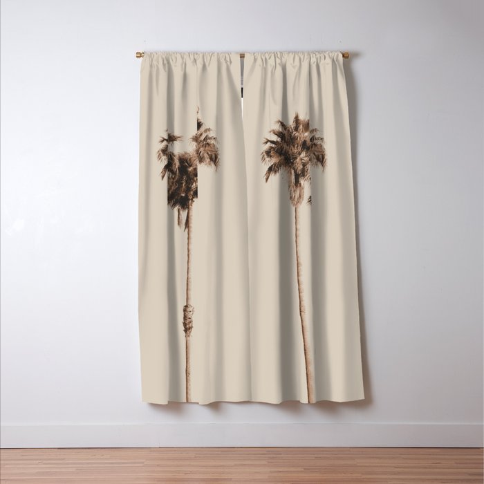Palm Trees Earthy Vibes #1 #wall #decor #art #society6 Window Curtain Gallery Image 3