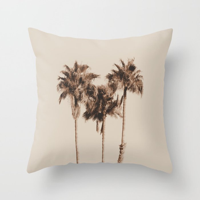 Palm Trees Earthy Vibes #1 #wall #decor #art #society6 Throw Pillow Gallery Image 1