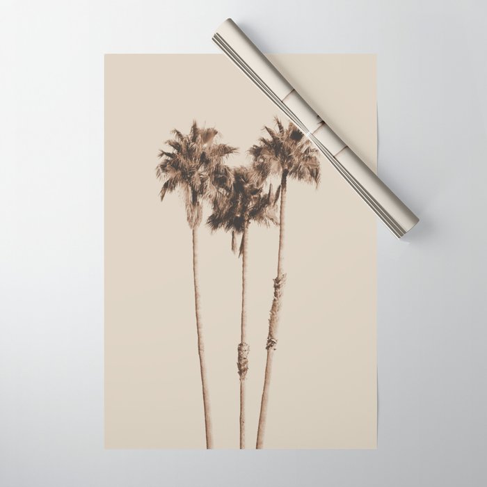 Palm Trees Earthy Vibes #1 #wall #decor #art #society6 Wrapping Paper Gallery Image 1