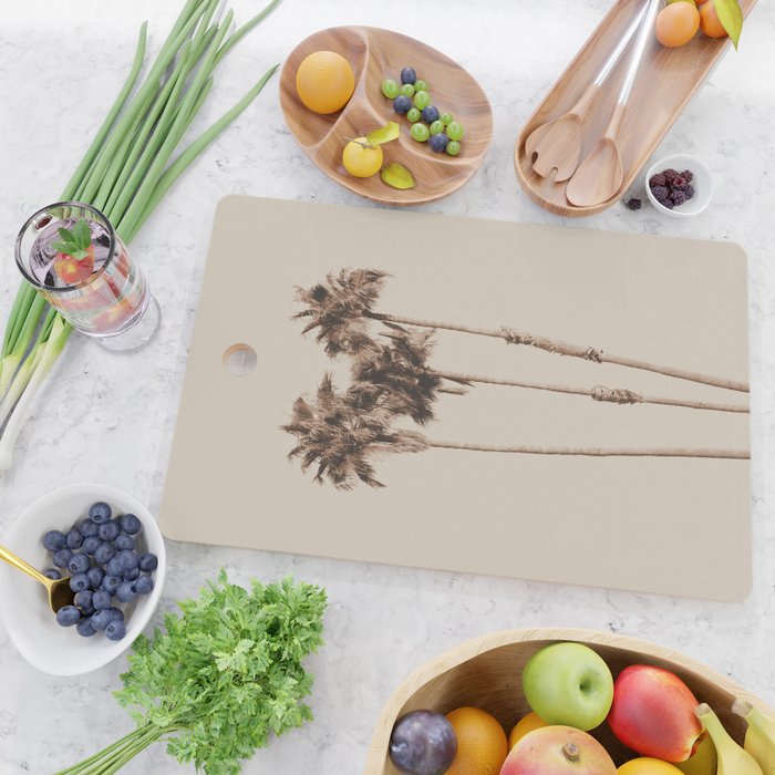 Palm Trees Earthy Vibes #1 #wall #decor #art #society6 Cutting Board Gallery Image 2