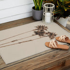 Palm Trees Earthy Vibes #1 #wall #decor #art #society6 Outdoor Rug Gallery Image 2