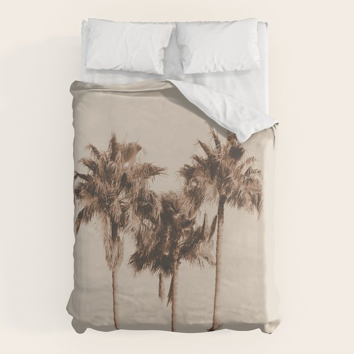 Palm Trees Earthy Vibes #1 #wall #decor #art #society6 Duvet Cover Gallery Image 1