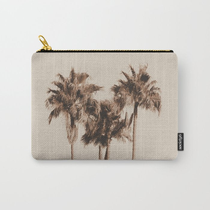 Palm Trees Earthy Vibes #1 #wall #decor #art #society6 Carry All Pouch Gallery Image 1