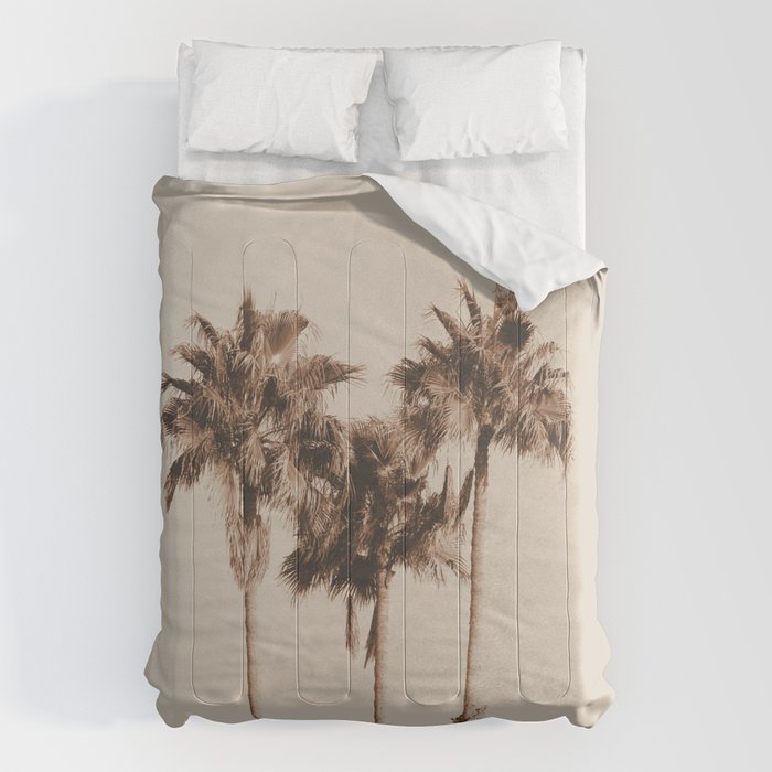 Palm Trees Earthy Vibes #1 #wall #decor #art #society6 Comforter Gallery Image 6