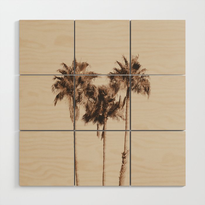 Palm Trees Earthy Vibes #1 #wall #decor #art #society6 Wood Wall Art Gallery Image 1