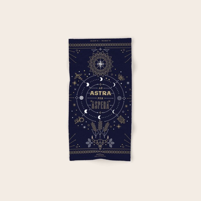 Ad Astra Per Aspera Bath Towel Gallery Image 1