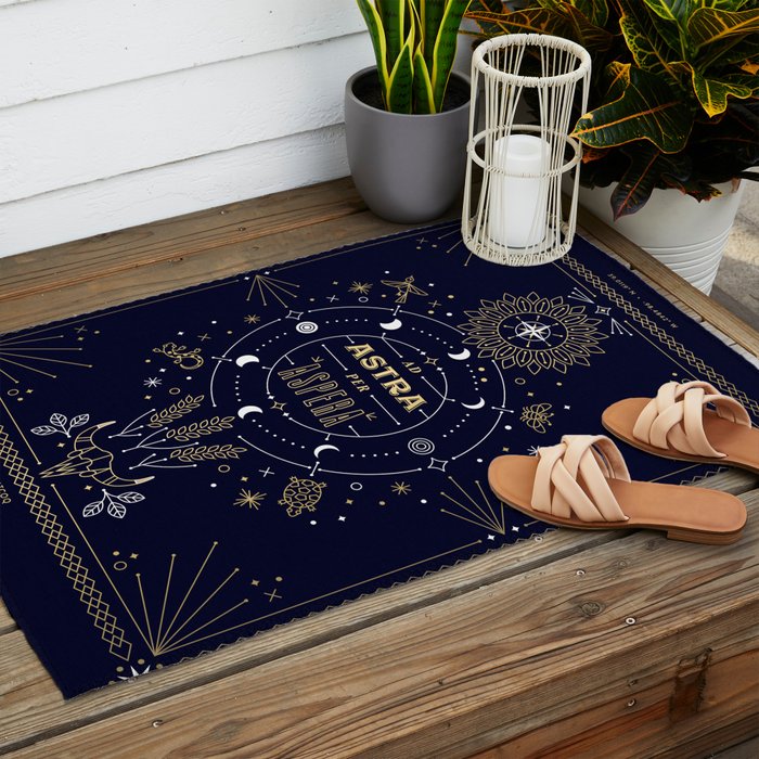 Ad Astra Per Aspera Outdoor Rug Gallery Image 2