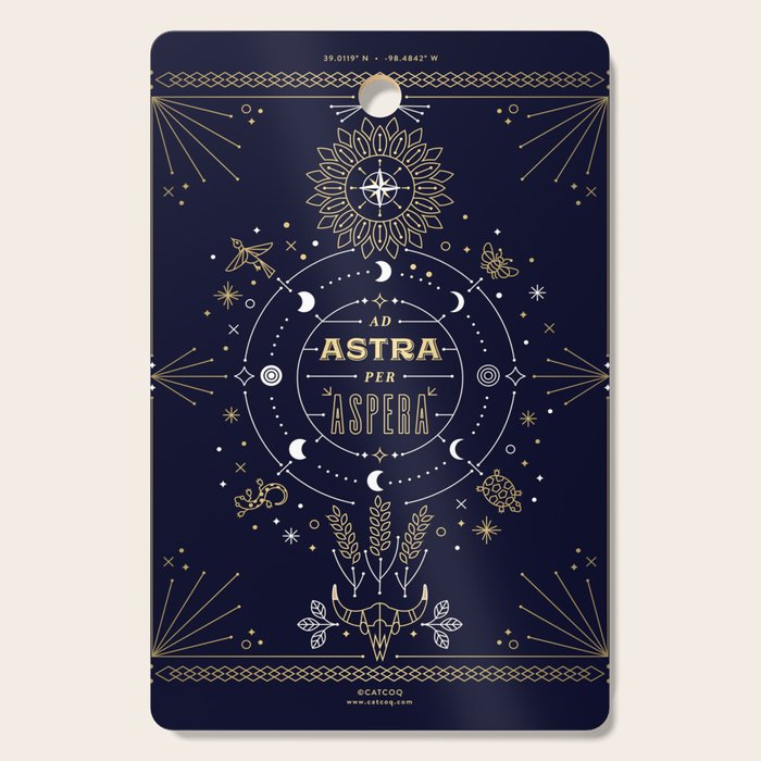 Ad Astra Per Aspera Cutting Board Gallery Image 1