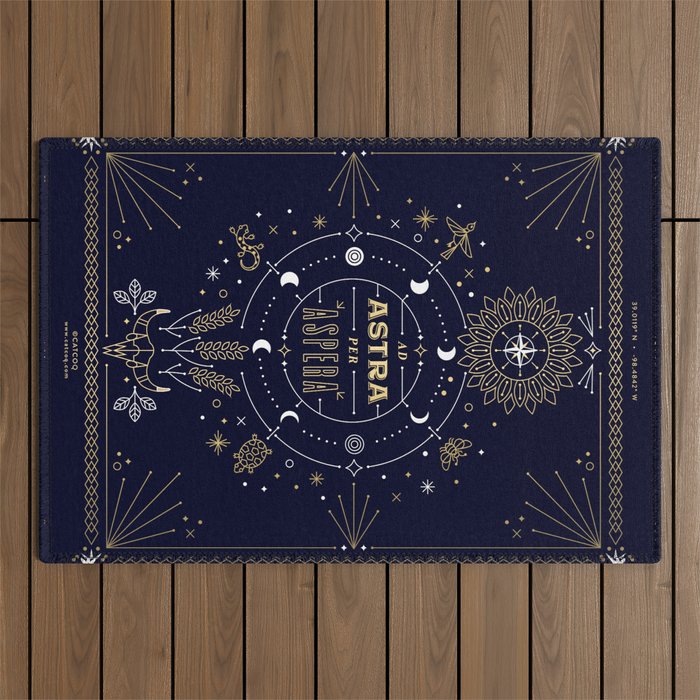 Ad Astra Per Aspera Outdoor Rug Gallery Image 1