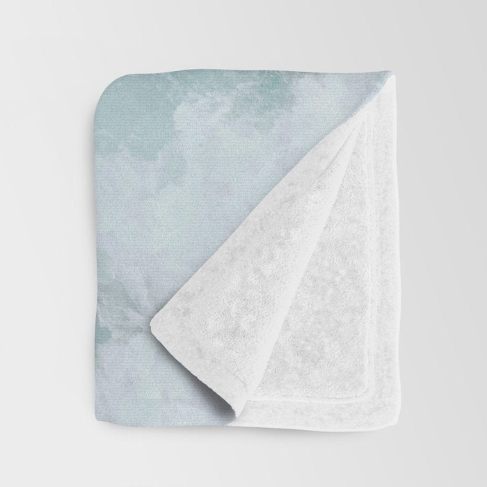 Ocean Waves (Teal) Throw Blanket Gallery Image 3