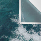 Ocean Waves (Teal) Wall Tapestry Gallery Image 3